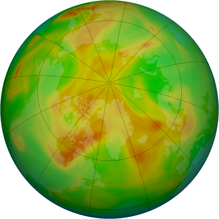 Arctic ozone map for 11 May 2005